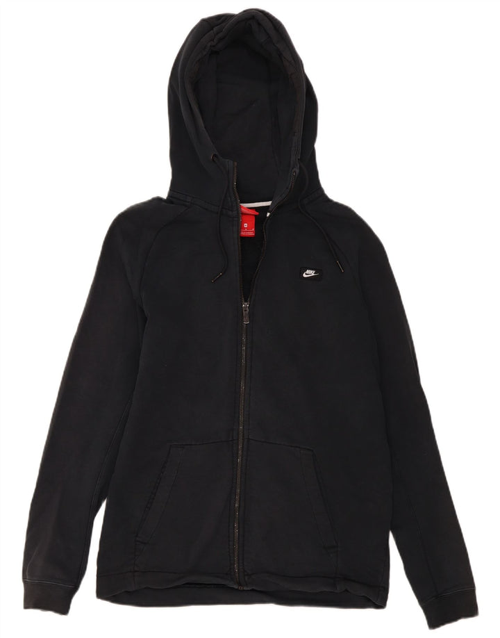 Felpa con cappuccio e zip Nike da uomo di colore nero medio