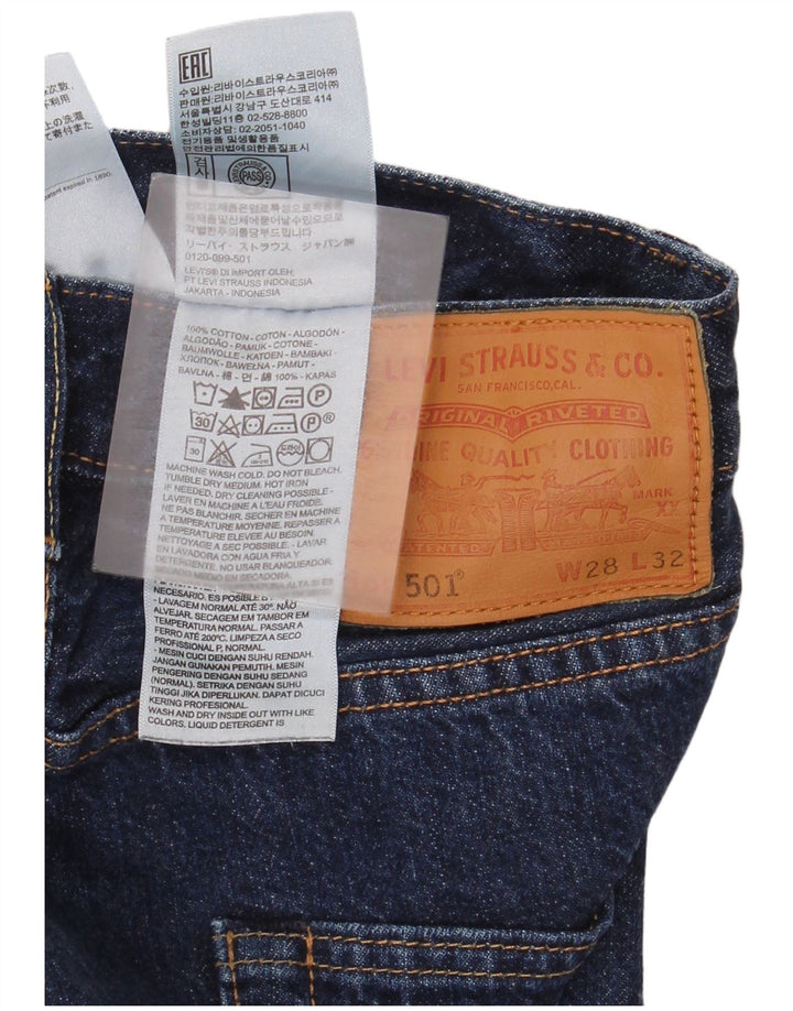 Levi's Uomo 501 Jeans dritti W28 L32 Cotone Blu