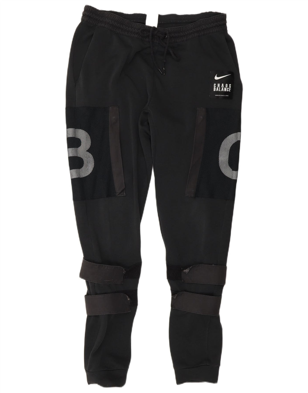 Pantaloni da tuta con grafica Nike da uomo, pantaloni da jogging, poliestere nero medio