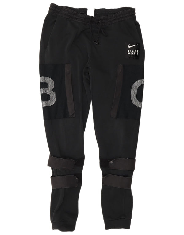 Pantaloni da tuta con grafica Nike da uomo, pantaloni da jogging, poliestere nero medio