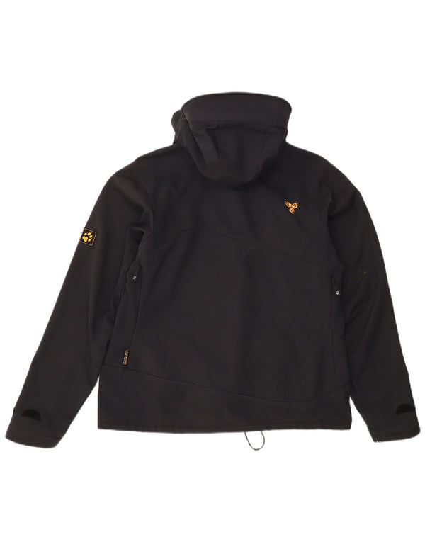 Giacca a vento con cappuccio da donna Jack Wolfskin Outdoor UK 16 Large Nera