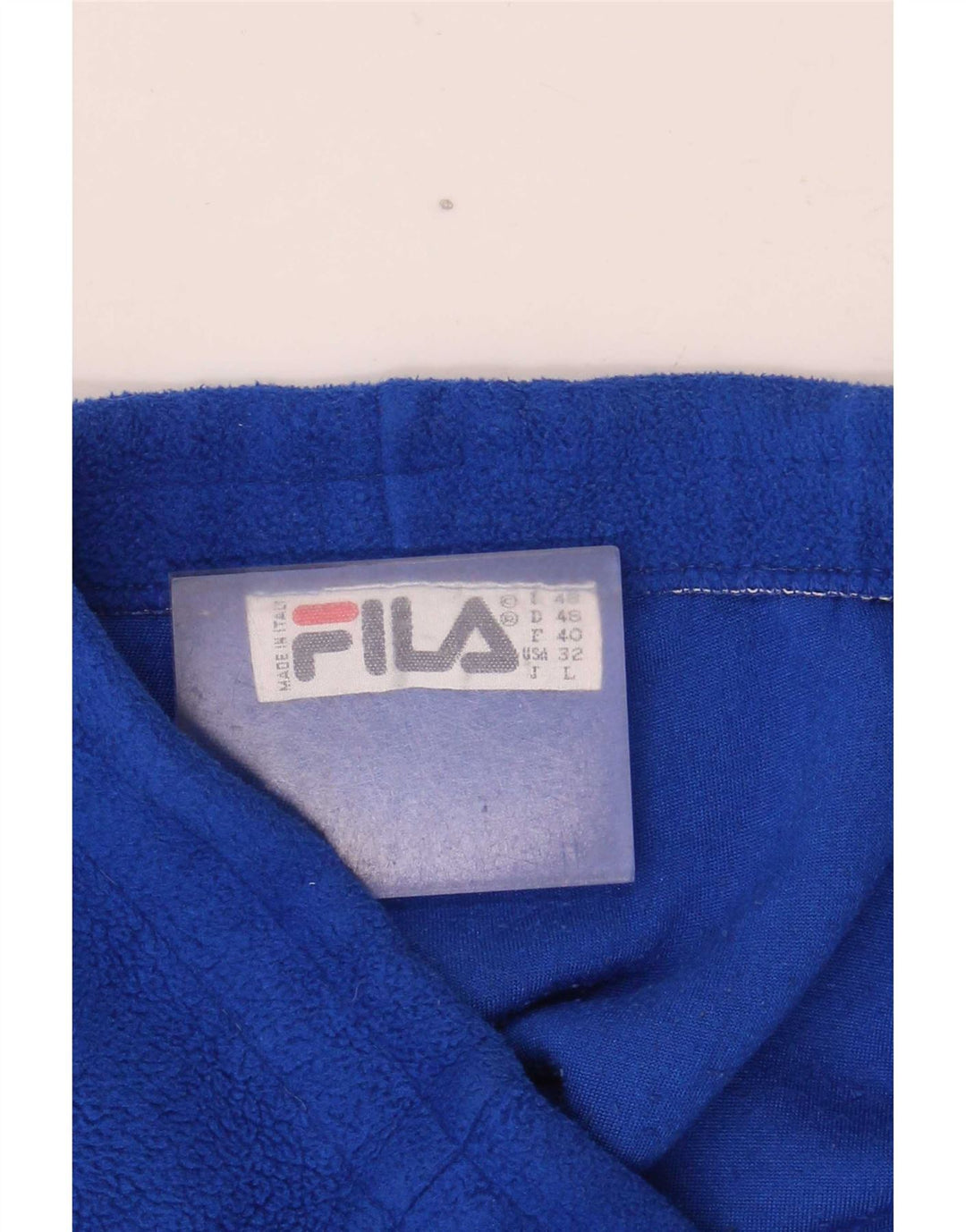 Pantaloni da tuta in pile da donna Fila IT 46 Large Blu geometrico