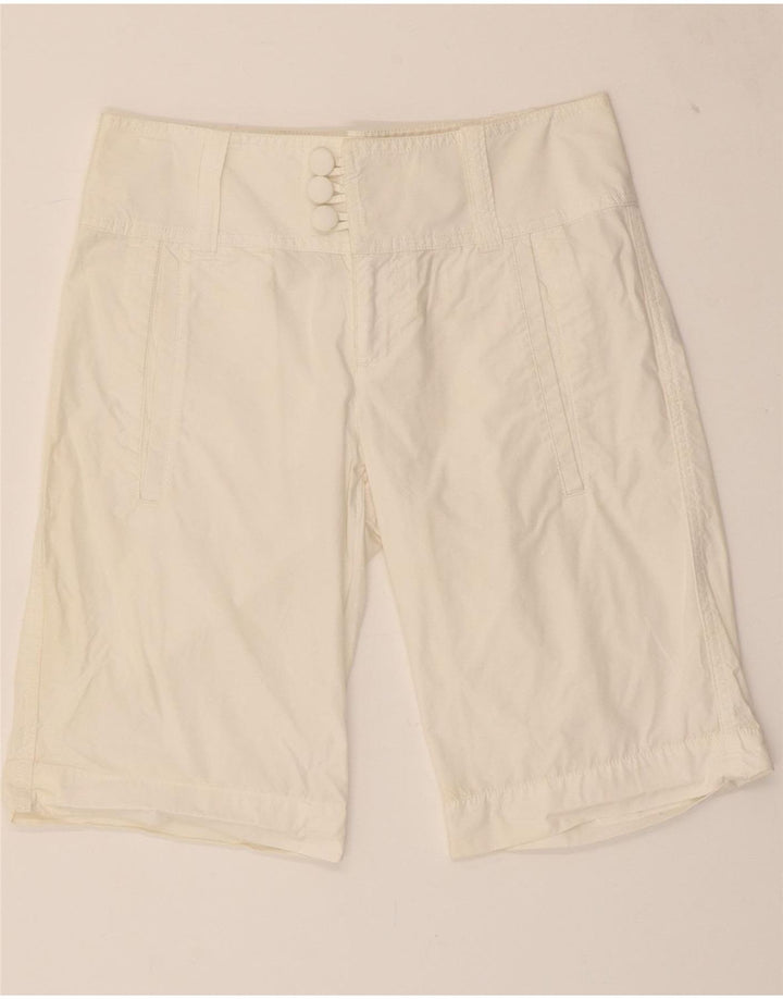 ARMANI EXCHANGE Womens Casual Shorts US 0 XS W28  White Vintage Armani Exchange and Second-Hand Armani Exchange from Messina Hembry 