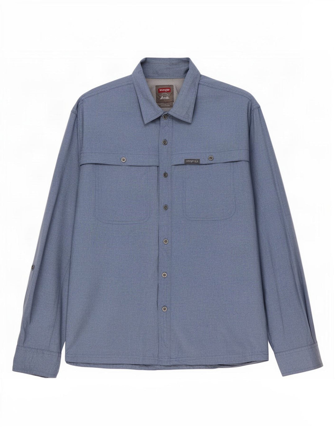 Camicia Wrangler da uomo vestibilità regolare XL blu poliestere