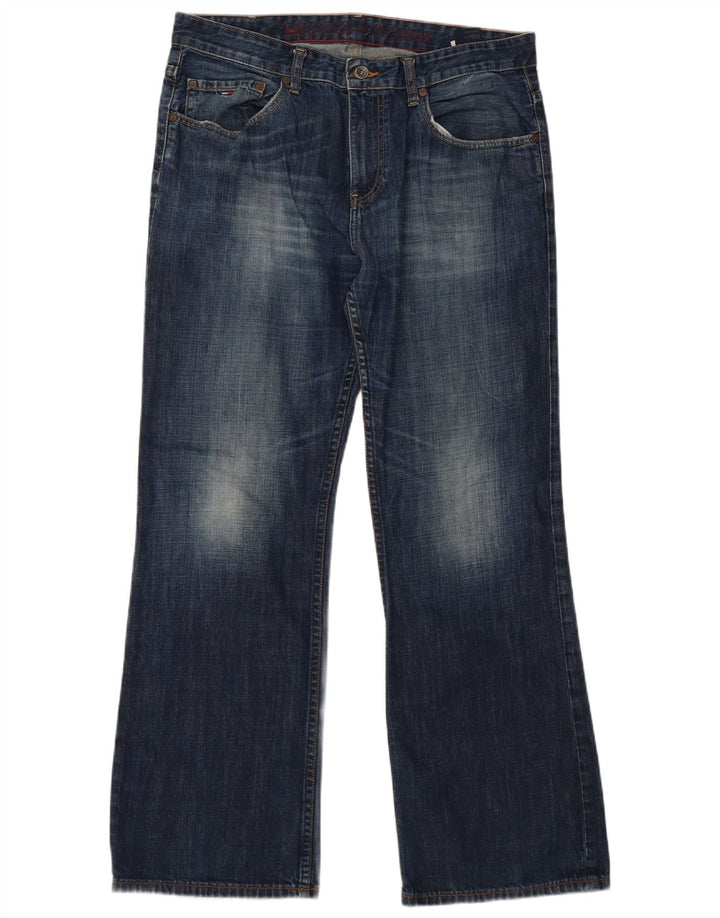 Jeans bootcut da uomo Tommy Hilfiger W36 L32 cotone blu navy