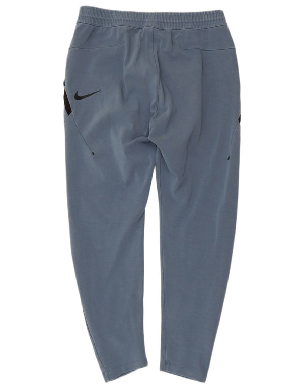 Pantaloni da tuta da uomo NIKE in cotone color block blu medio