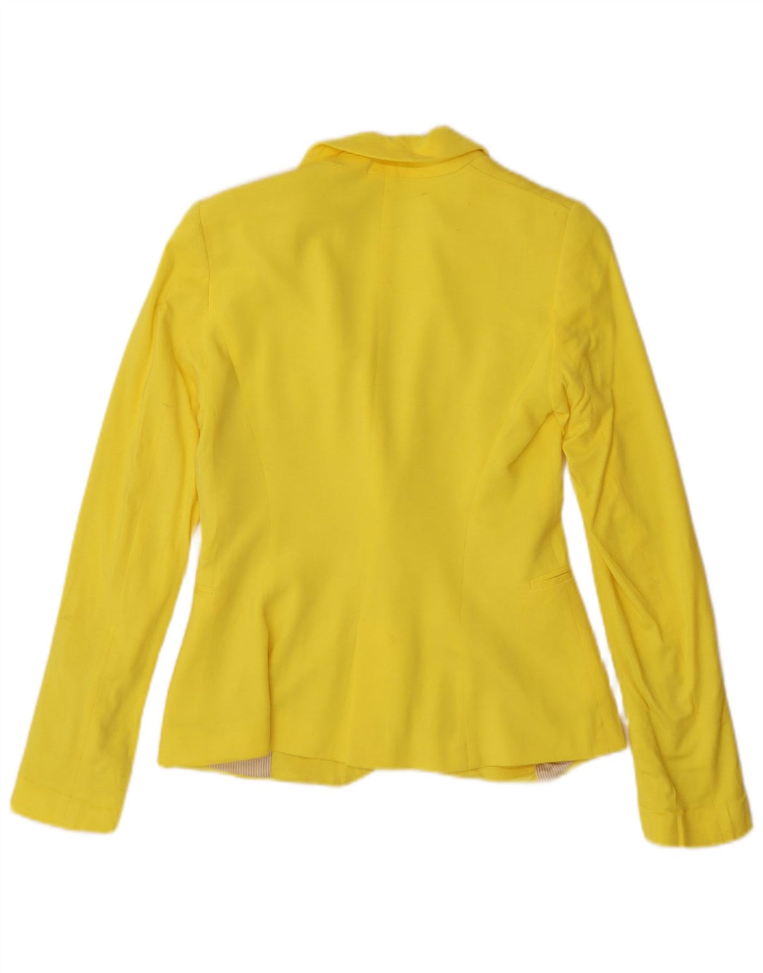 Giacca Blazer a 1 Bottone da Donna Zara UK 6 XS Viscosa Gialla