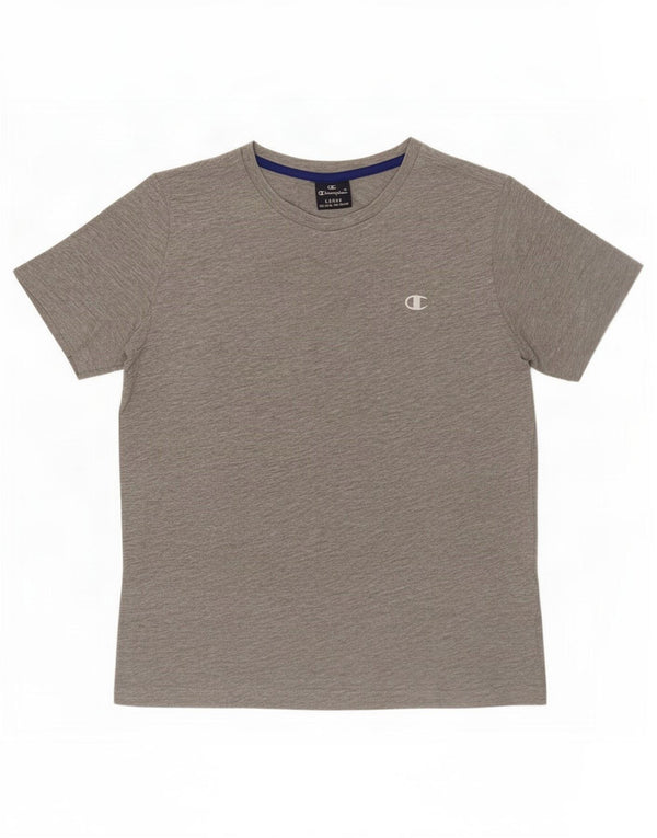 Champion Boys T-Shirt Top 11-12 Years Large Grey Flecked