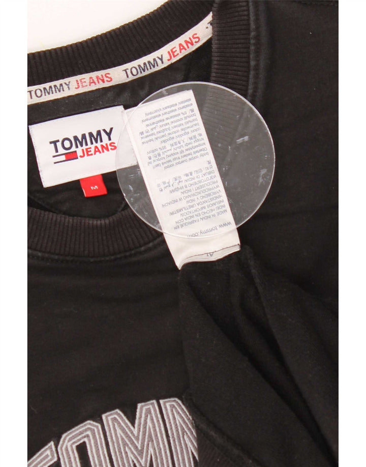 Felpa grafica da uomo Tommy Hilfiger Maglione cotone medio nero
