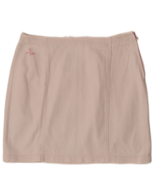 Gonna Donna Trussardi Jeans Denim IT 46 Large W32 Cotone Beige