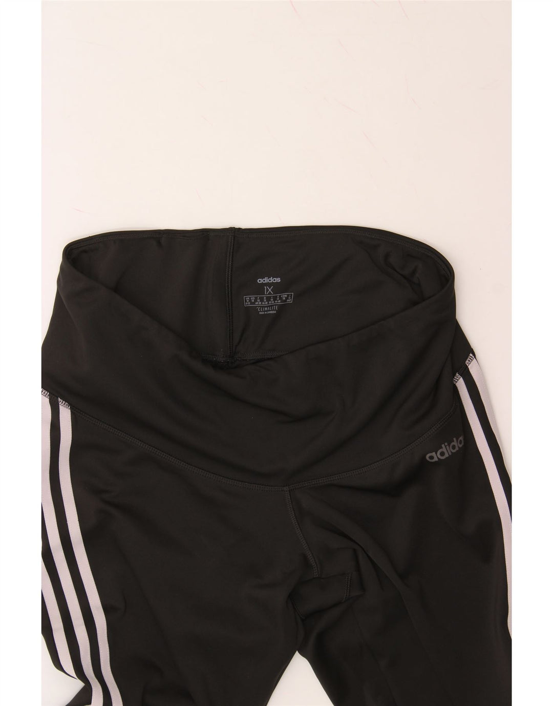 ADIDAS Womens Leggings UK 20/22 XL  Black Polyester Vintage Adidas and Second-Hand Adidas from Messina Hembry 