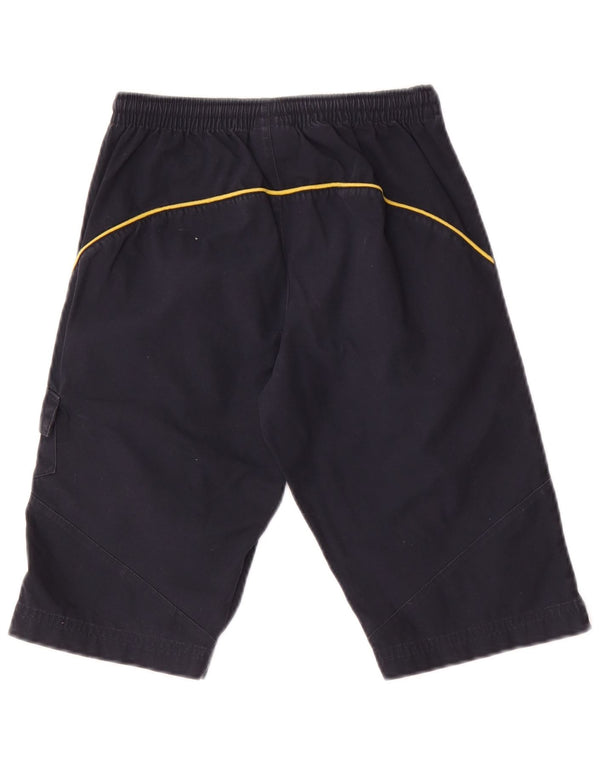 Pantaloncini cargo Adidas da ragazzo 9-10 anni W24 blu navy in cotone