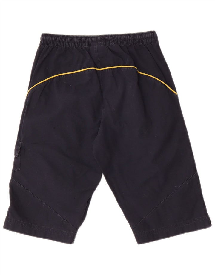 Pantaloncini cargo Adidas da ragazzo 9-10 anni W24 blu navy in cotone