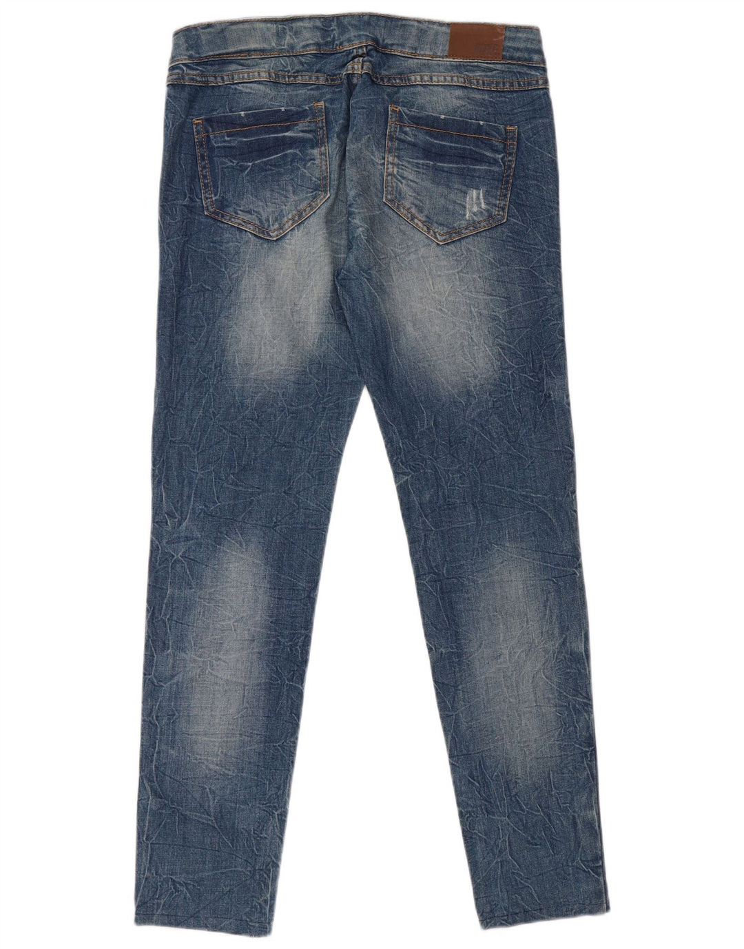 Jeans slim effetto consumato da donna Rifle IT 44 medio W34 L30 cotone blu