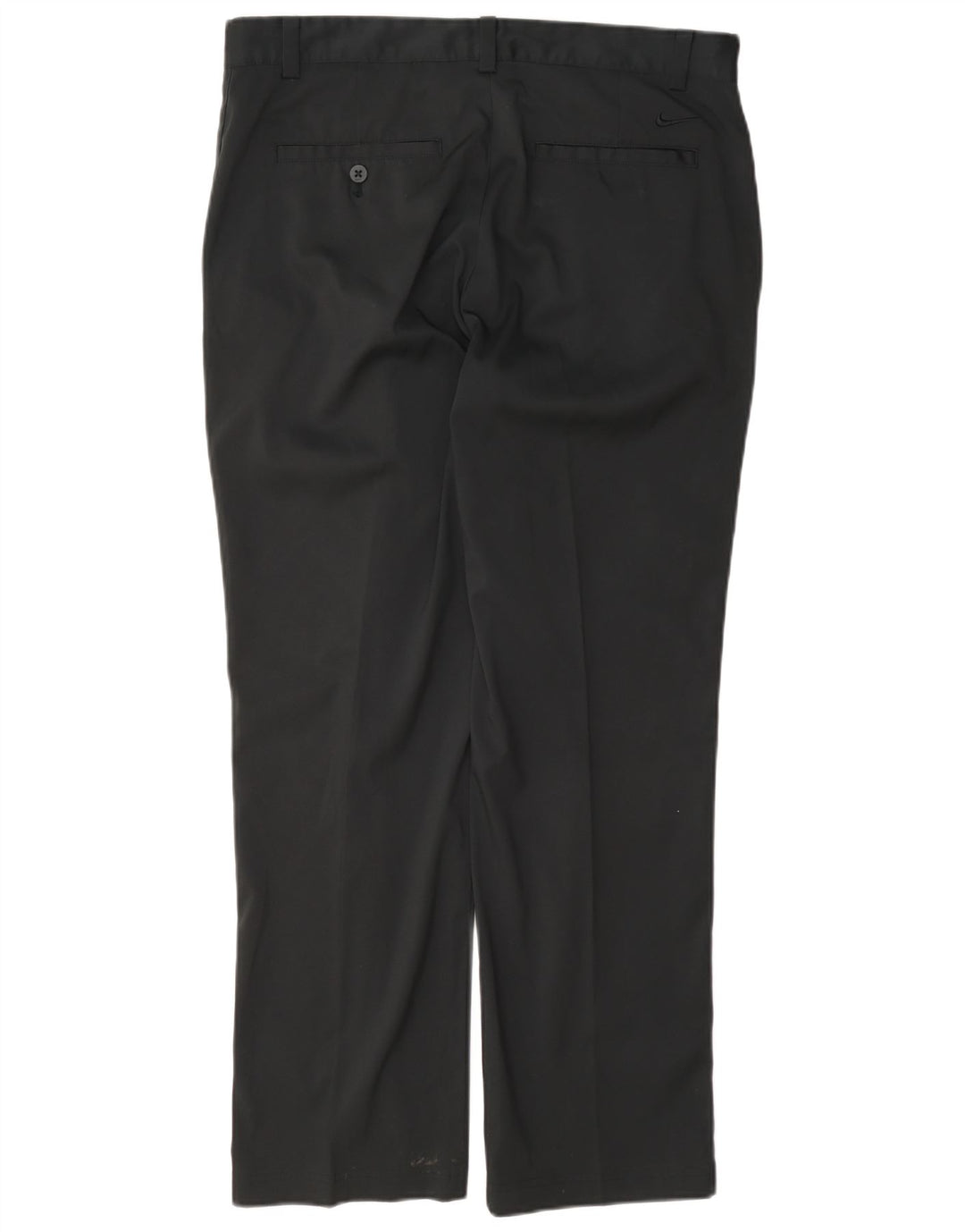Pantaloni chino dritti da golf da uomo Nike W32 L30 poliestere nero