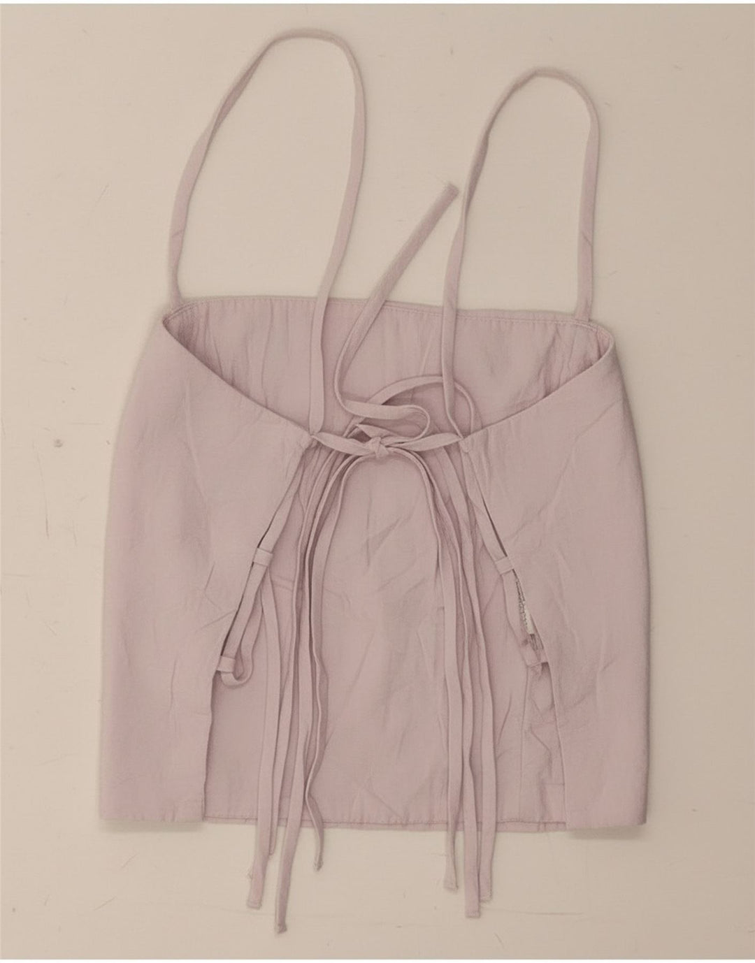 Top corto a corsetto da donna Zara UK 8 piccolo viola modal