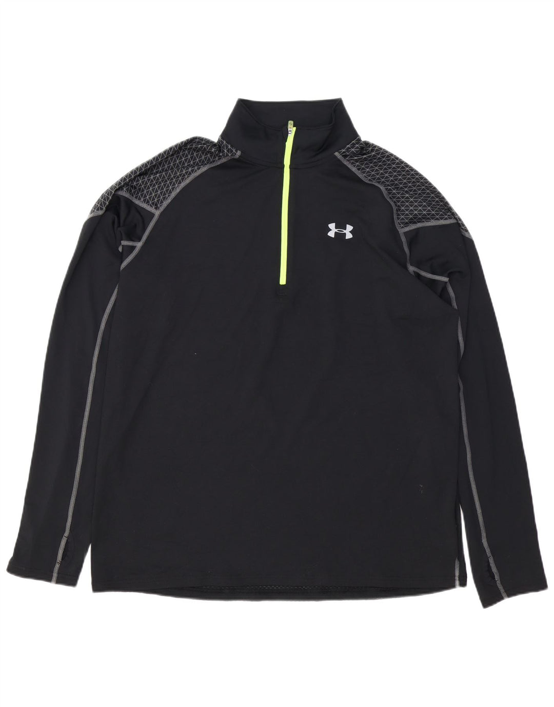 Maglia da ginnastica da uomo UNDER ARMOUR Cold Gear con zip e collo XL nera