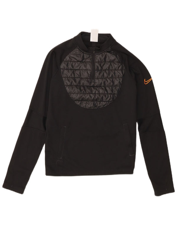 Felpa Nike Therma-Fit con zip e collo da ragazzo, 13-14 anni, XL, nera
