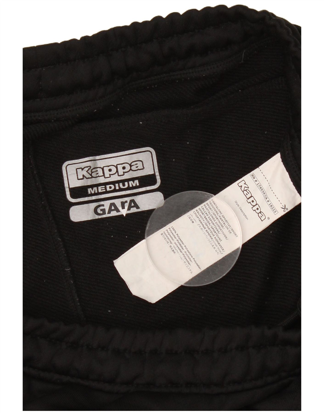 Pantaloncini sportivi Kappa Gara Bermuda da uomo medio nero in poliestere