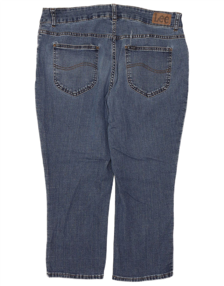 Jeans Capri da donna Lee US 18 2XL W36 L11 Cotone blu