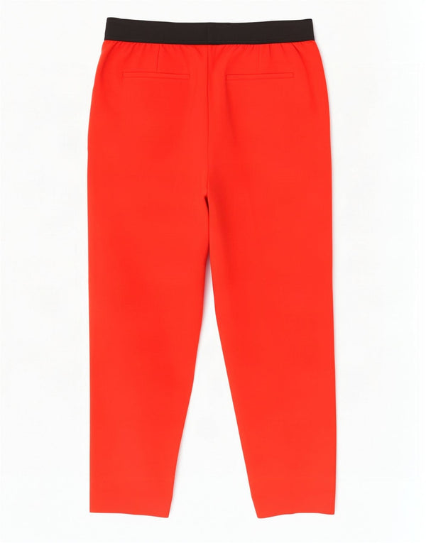 Pantaloni cropped da donna Calvin Klein EU 42 Large W30 L23 Rosso Colourblock
