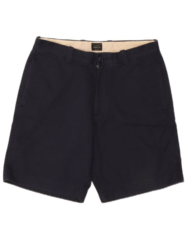 J. Crew Mens Broken In Chino Shorts W32 Medium Navy Blue Cotton