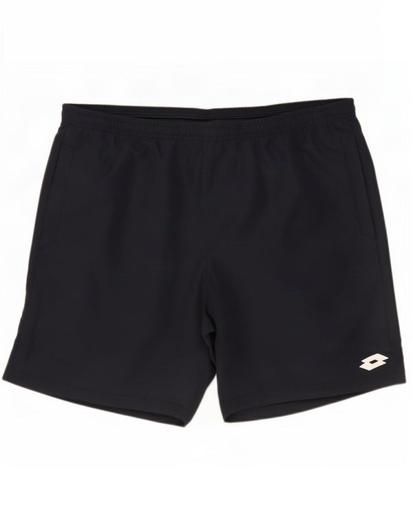Lotto Pantaloncini sportivi da uomo grandi blu navy