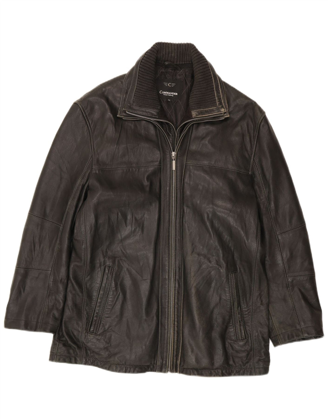 Giacca in pelle da uomo Commander IT 52 XL in pelle nera