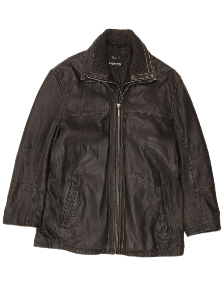 Giacca in pelle da uomo Commander IT 52 XL in pelle nera