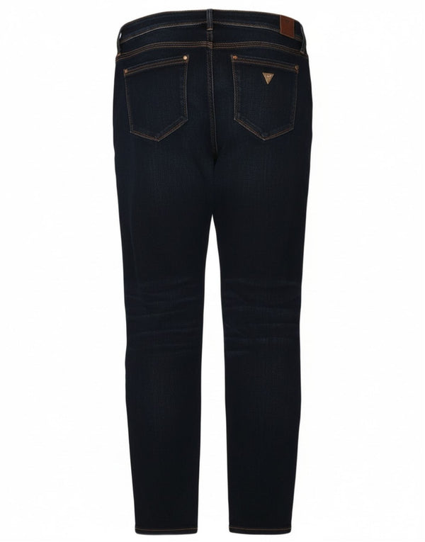 Jeans skinny da donna a vita bassa Guess W27 L29 cotone blu navy