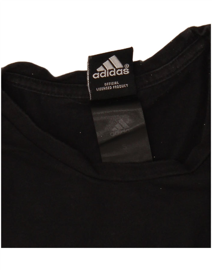 Adidas Uomo All Blacks T-shirt grafica Top Small Nera