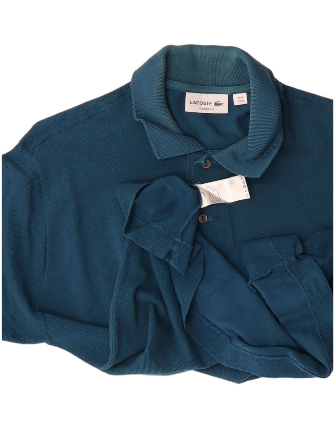 Polo da uomo Lacoste Classic Fit in cotone blu medio