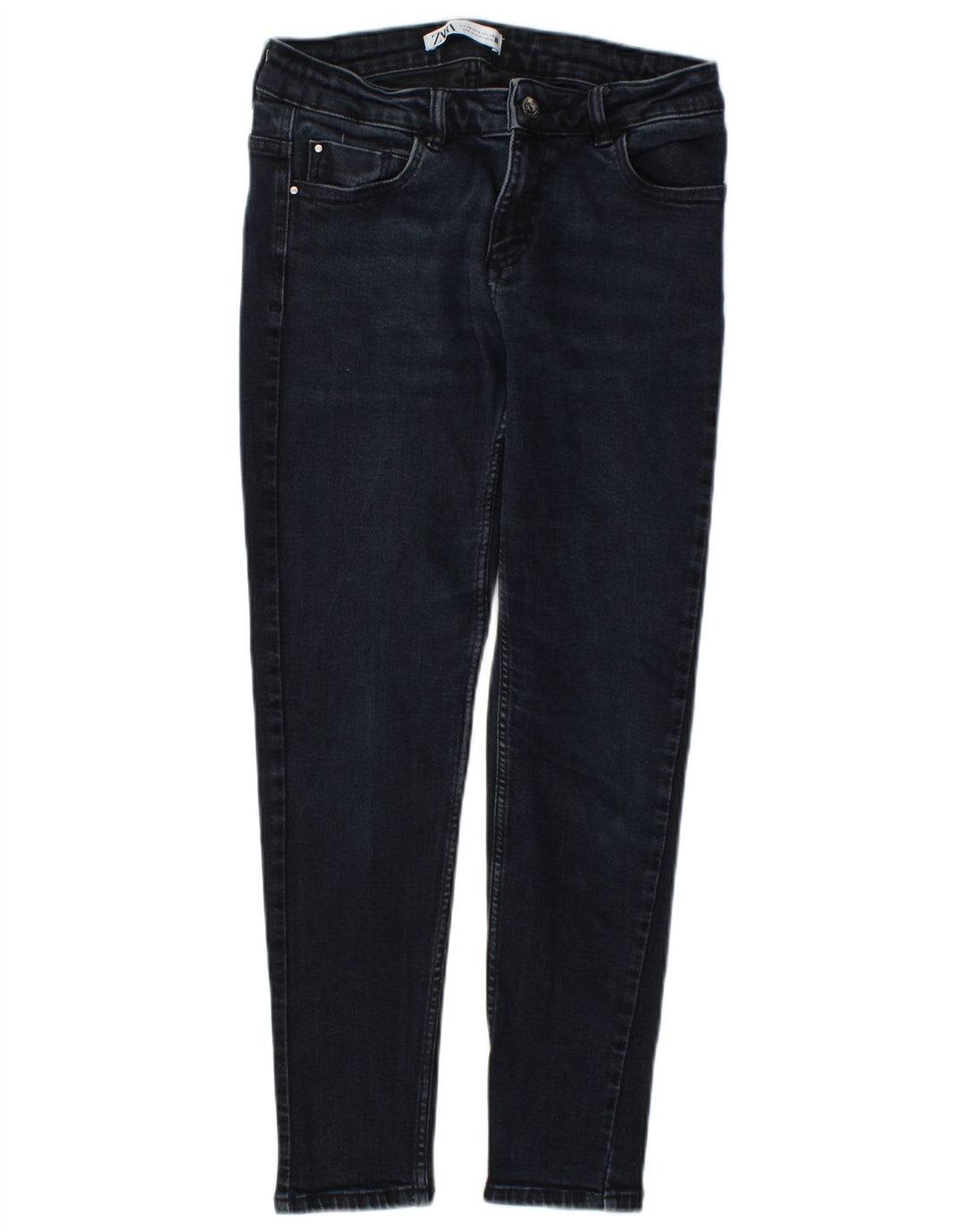 Jeans slim da donna Zara EU 40 medio W30 L26 cotone blu navy