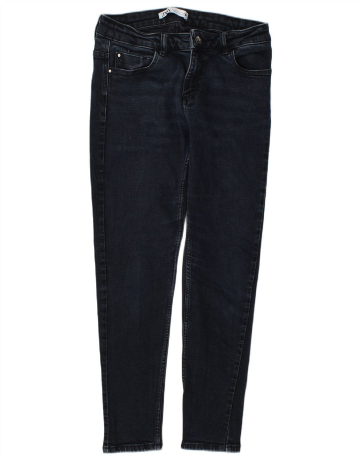 Jeans slim da donna Zara EU 40 medio W30 L26 cotone blu navy
