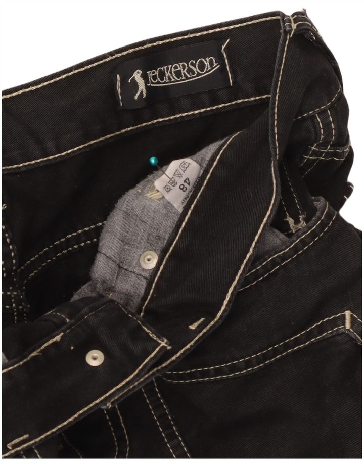 Jeans dritti da uomo Jeckerson IT 48 medio W32 L32 cotone nero