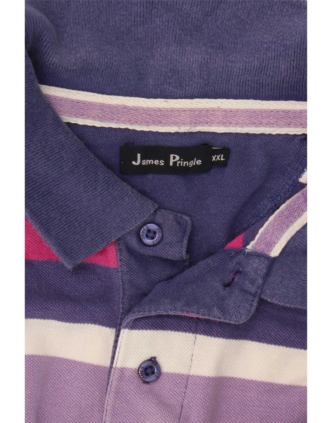 Polo da uomo James Pringle 2XL a righe viola