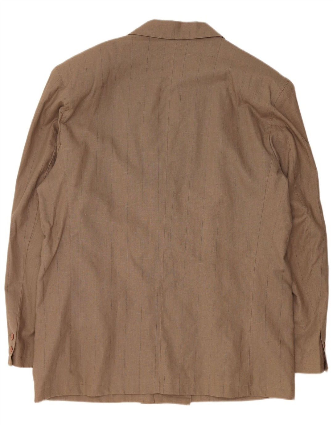 Giacca blazer doppiopetto da uomo VINTAGE EU 56 3XL Lino marrone