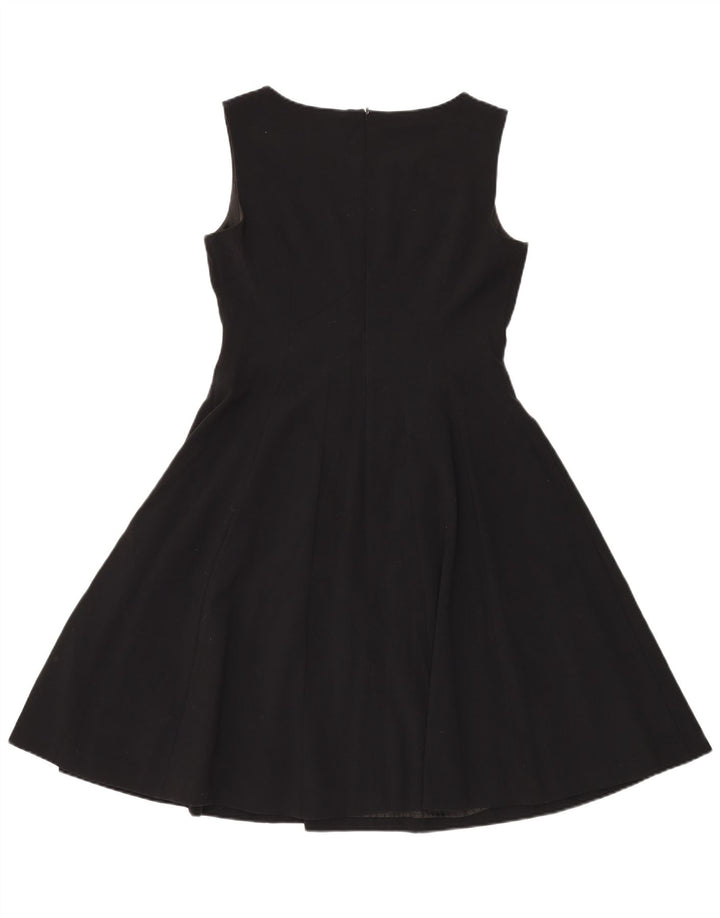 Abito a trapezio senza maniche da donna Marks & Spencer UK 12 poliestere nero medio