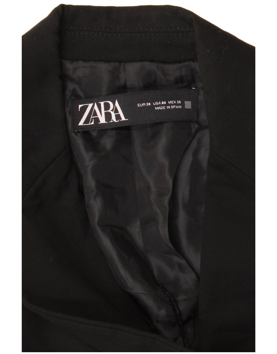 Giacca blazer a 1 bottone da donna Zara EU 38 piccola nera