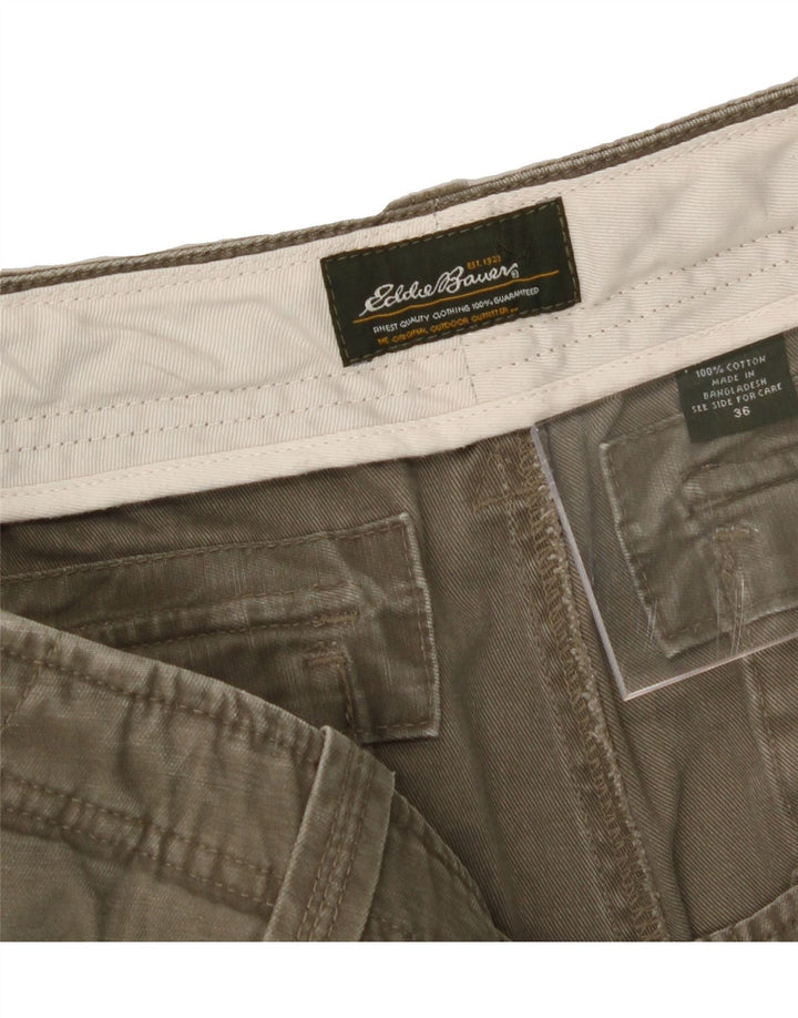 EDDIE BAUER Mens Cargo Shorts W36 Large Grey Cotton Vintage Eddie Bauer and Second-Hand Eddie Bauer from Messina Hembry 