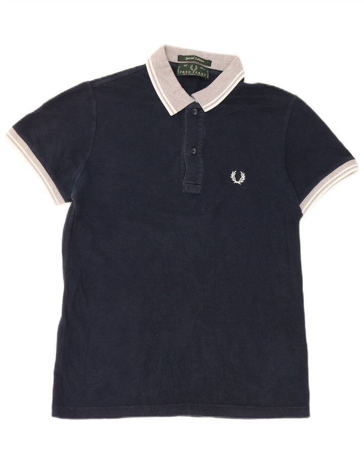Polo da uomo Fred Perry piccola in cotone blu navy