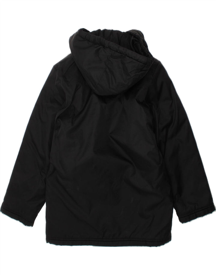 ADIDAS Boys Hooded Rain Jacket 7-8 Years Black Nylon Vintage Adidas and Second-Hand Adidas from Messina Hembry 