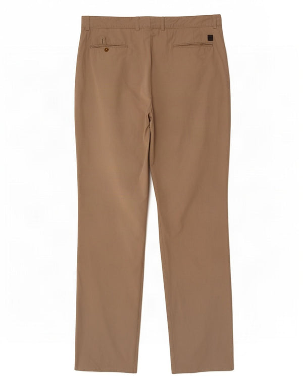 Pantaloni da abito dritti da uomo Hugo Boss W36 L33 Beige