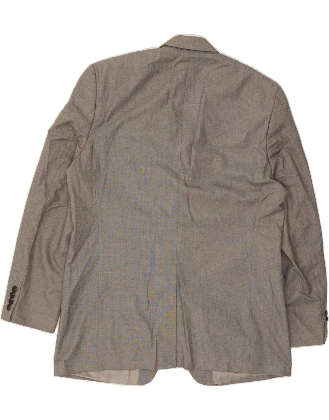 CHAPS Mens 2 Button Blazer Jacket IT 48 Medium Grey Polyester Vintage Chaps and Second-Hand Chaps from Messina Hembry 