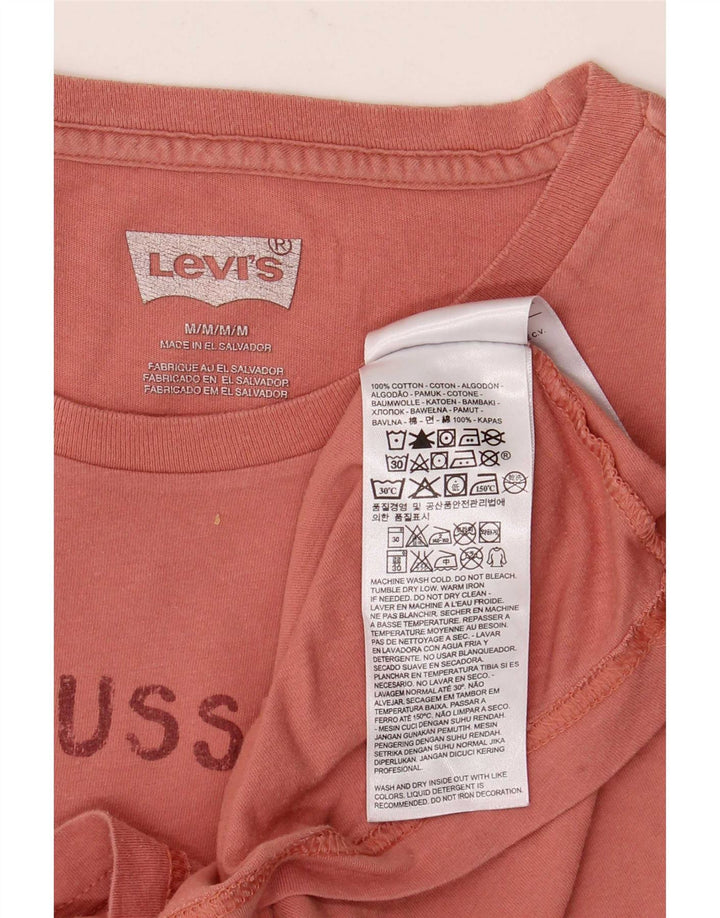 T-shirt grafica da uomo Levi's Top in cotone rosa medio