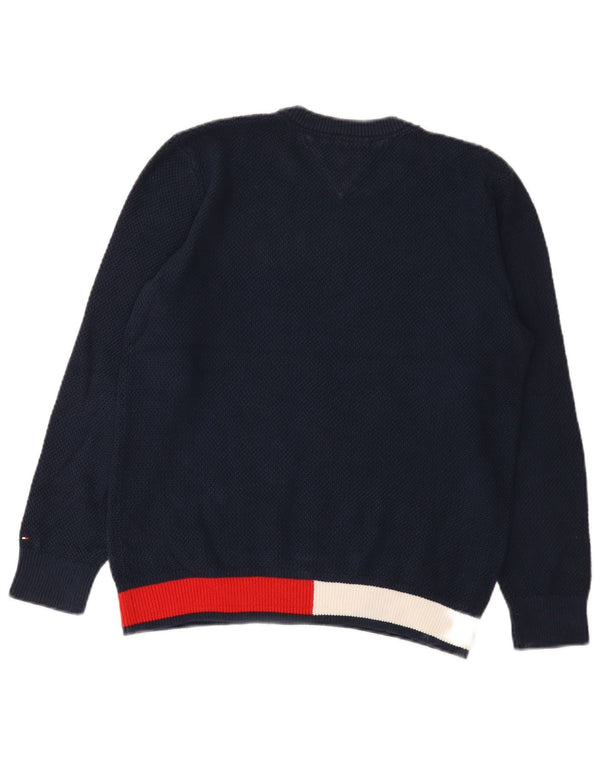 Maglione maglione girocollo da ragazzo Tommy Hilfiger 11-12 anni blu navy