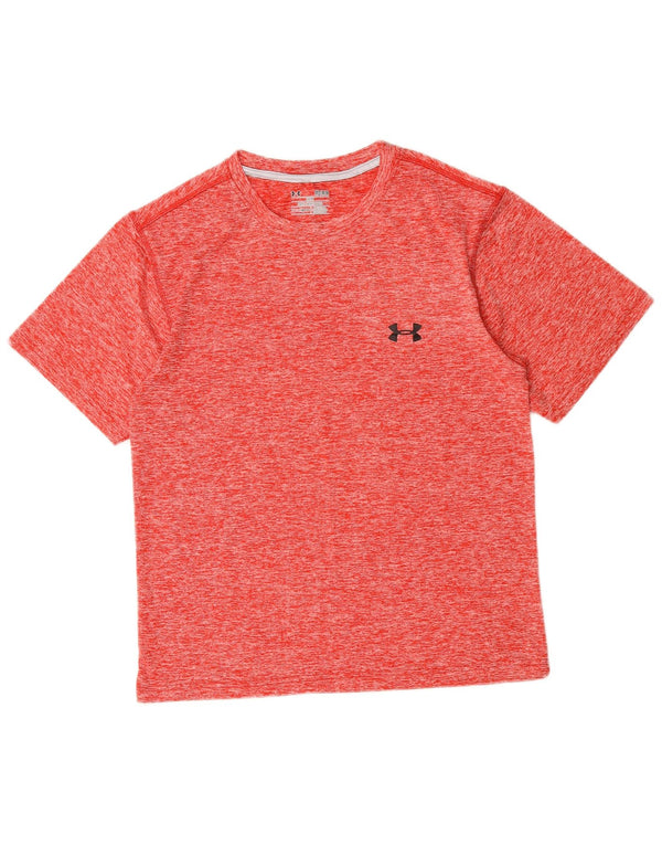 Maglietta da uomo Under Armour Top rosso medio chiazzato