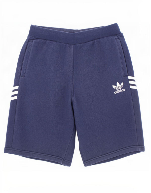 Adidas Boys Sport Shorts 13-14 Years Navy Blue Cotton