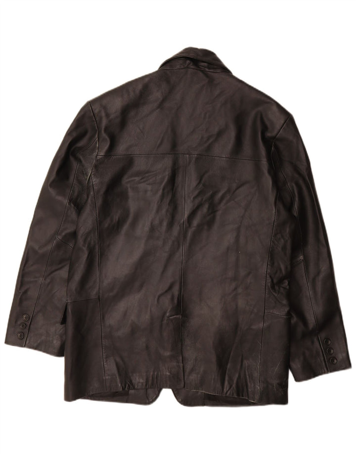 Giacca in pelle da uomo Route 66 UK 40 grande in pelle nera