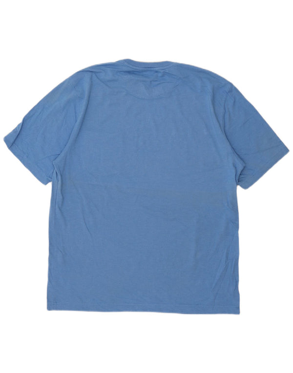 T-shirt da uomo Izod Salt Water Top in cotone blu medio